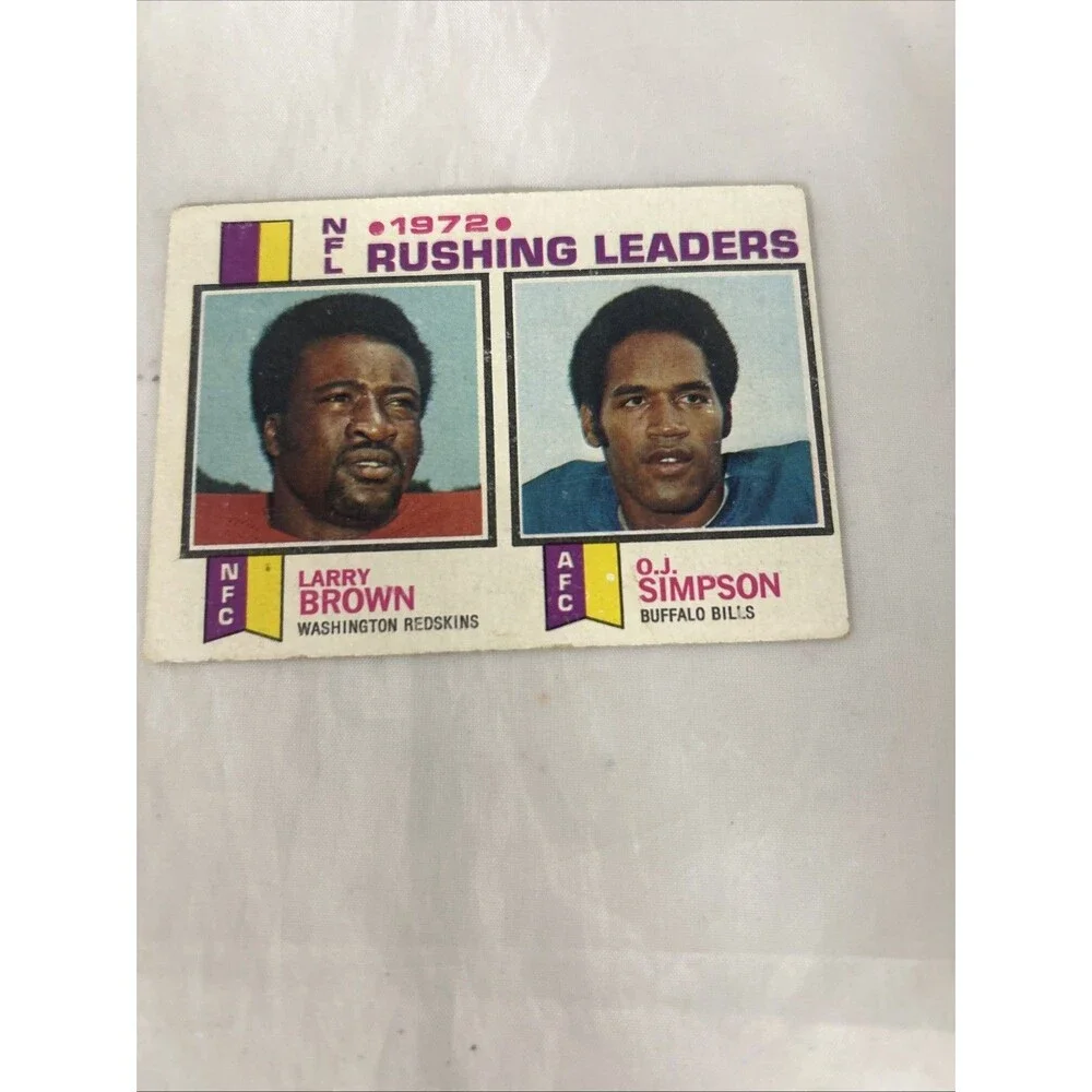 O. J. Simpson Football Card Lot (6 Cards) Vintage Buffalo Bills, San Francisco